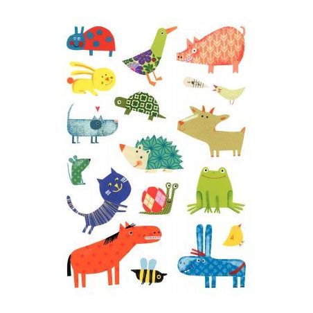 Achetez Pochette de 93 maxi gommettes animaux, adhésives repositionnables AE031 O MAILDOR CLAIREFON..