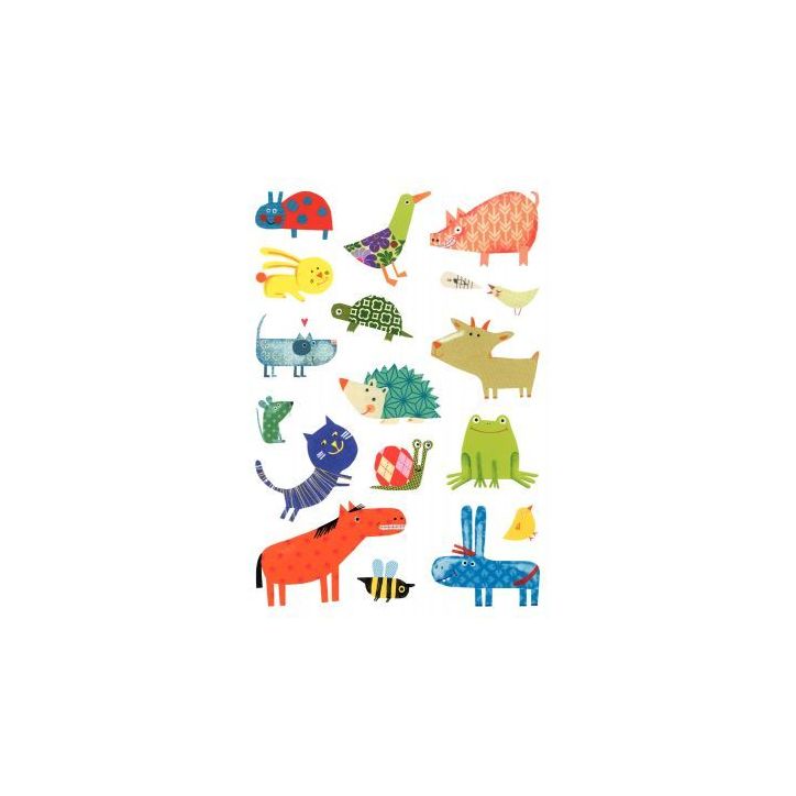 Pochette de 93 maxi gommettes animaux, adhésives repositionnables AE031 O MAILDOR CLAIREFONTAINE