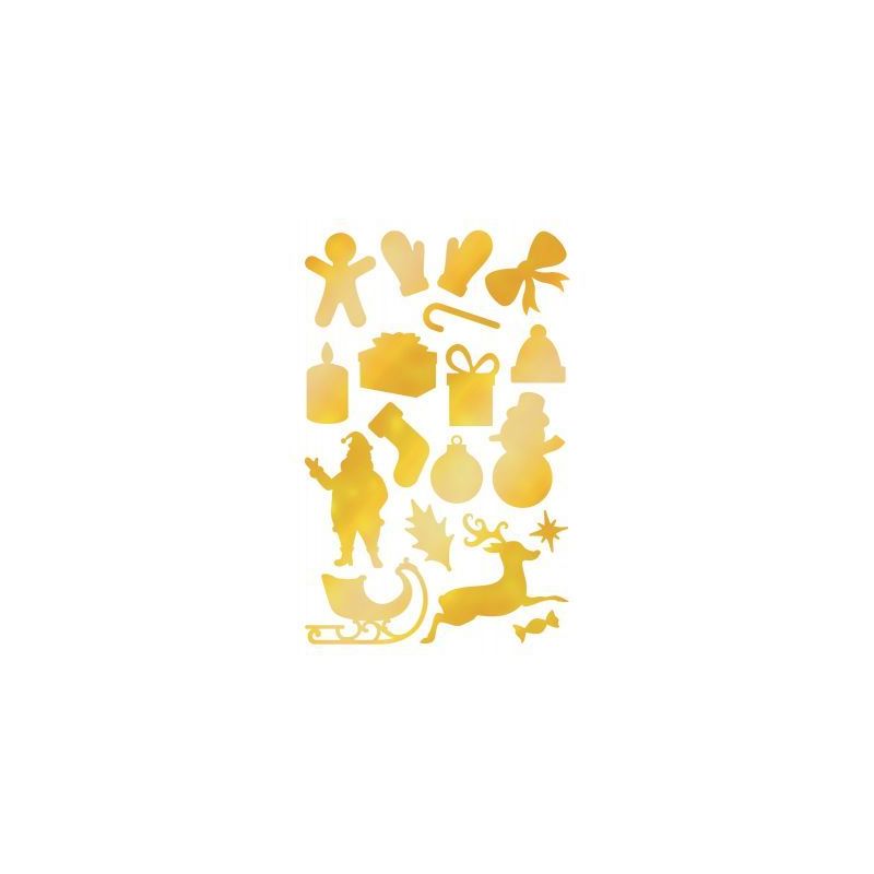 Achetez Blister d'environ 590 gommettes de Noël or et argent AE063 O MAILDOR CLAIREFONTAINE pas che..