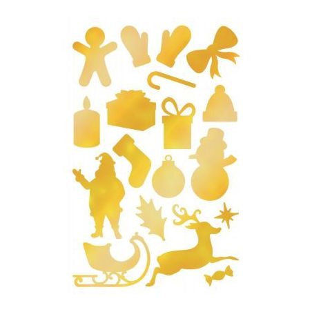 Achetez Blister d'environ 590 gommettes de Noël or et argent AE063 O MAILDOR CLAIREFONTAINE pas che..