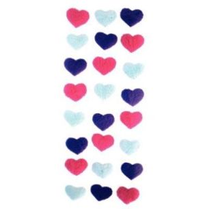 Achetez Sachet de 96 gommettes coeur doux + satin assortis MAJ4962 pas cher sur Ma Rentrée Scolaire