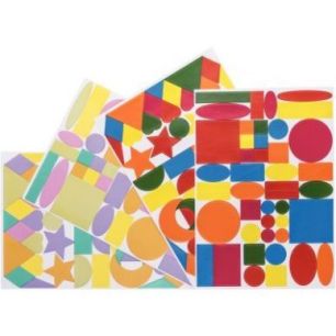 Achetez Pochette de 950 maxi gommettes adhésives repositionnables formes géométriques MAJ28902 pa..