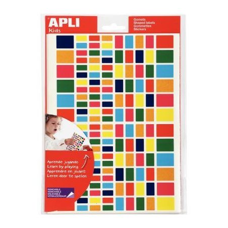 Achetez Blister de 2880 gommettes adhésives géométriques rectangle 101635 AGIPA pas cher sur Ma R..