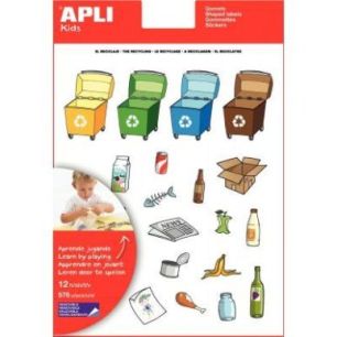 Achetez Pochette de 276 gommettes recyclage repositionnables 12788 APLI KIDS APLI pas cher sur Ma Re..
