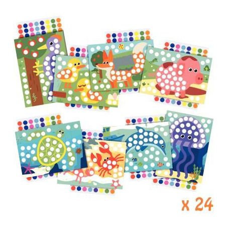 Achetez Pack 24 ateliers gommettes animaux ATEA5ANIMX/24 CLEOPATRE pas cher sur Ma Rentrée Scolaire