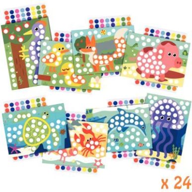 Achetez Pack 24 ateliers gommettes animaux ATEA5ANIMX/24 CLEOPATRE pas cher sur Ma Rentrée Scolaire