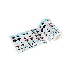 Achetez Rouleau de 1380 gommettes yeux formes et couleurs assortis 17613 APLI pas cher sur Ma Rentr..