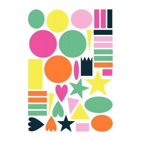 Achetez Pochette de 620 maxi gommettes baby géométriques AE184C MAILDOR CLAIREFONTAINE pas cher su..