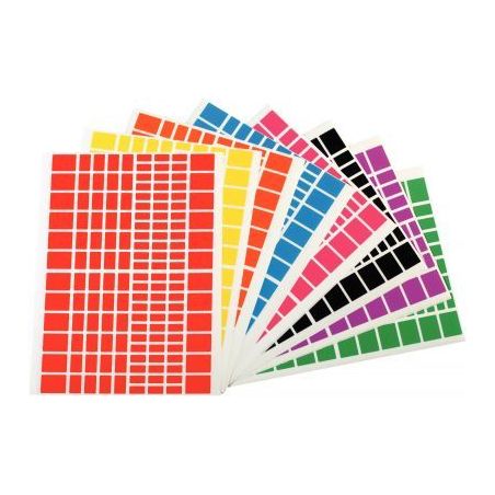 Achetez Pochette de 1 440 gommettes adhésives format rectangles assortis 119221 AGIPA pas cher sur ..