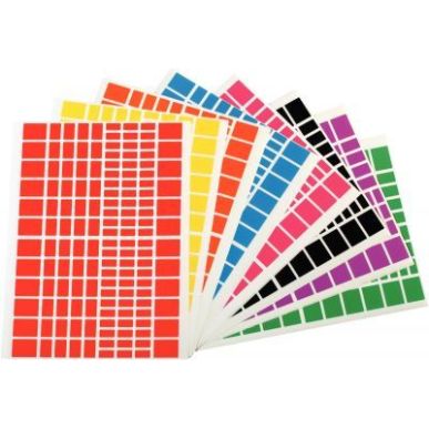 Achetez Pochette de 1 440 gommettes adhésives format rectangles assortis 119221 AGIPA pas cher sur ..