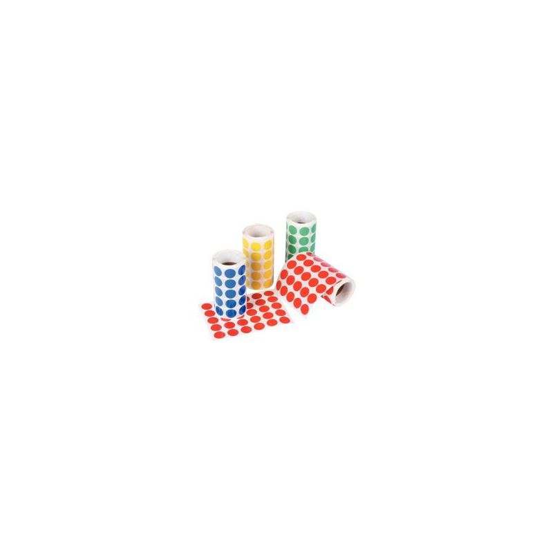 Achetez Lot de 4 rouleaux de maxi gommettes adhésives rondes diamètre 20 mm, couleurs vives assort.. Achetez Lot de 4 rouleaux de maxi gommettes adhésives rondes diamètre 20 mm, couleurs vives assort..