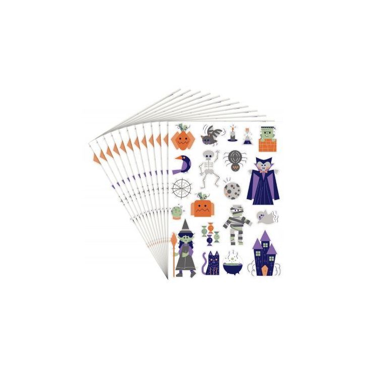 Pack de 240 gommettes Halloween repositionnables L940019
