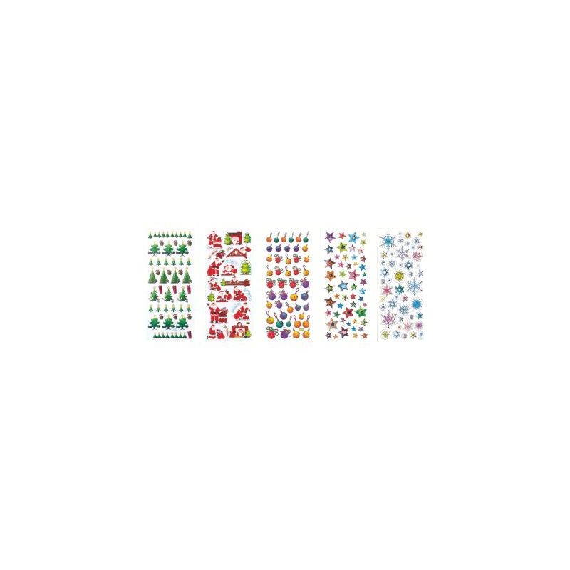 Achetez Pochette de 420 stickers 3D thème Noël assortis 16290 pas cher sur Ma Rentrée Scolaire