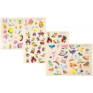 Pochette de 864 gommettes formes petites bêtes 84020 MAJ