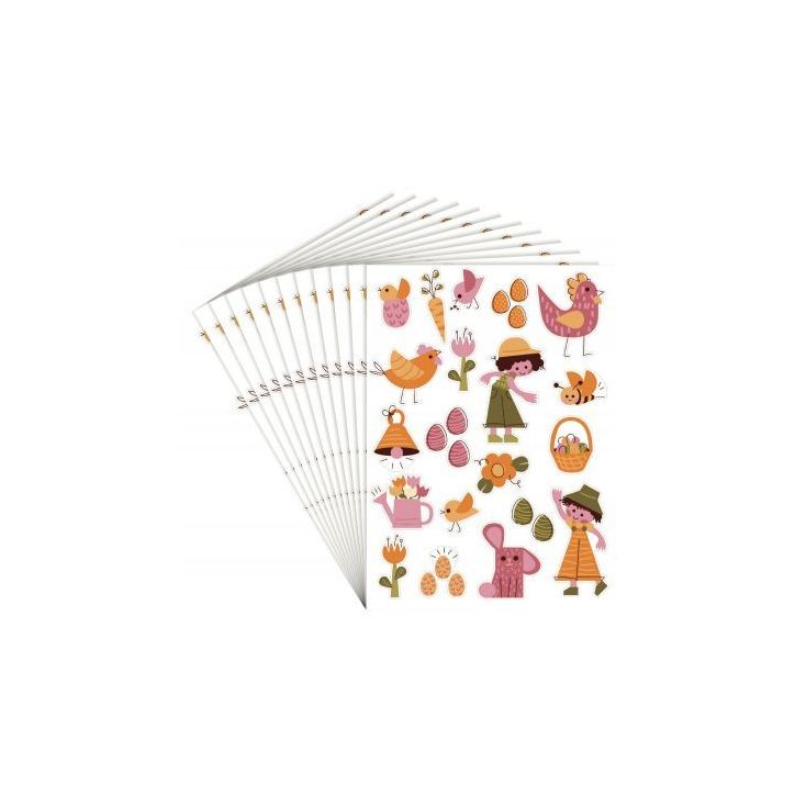 Pack de 240 gommettes Päques repositionnables L940020