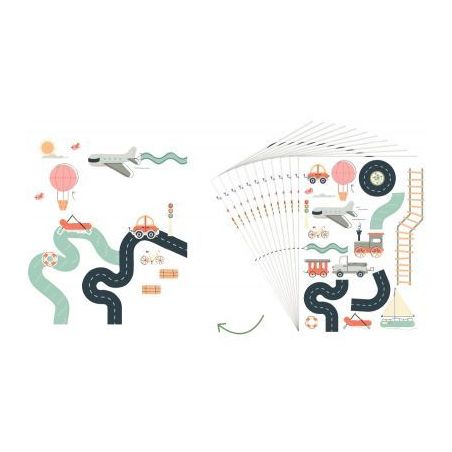 Achetez Pochette de 240 gommettes les transports repositionnables L940021 pas cher sur Ma Rentrée S..