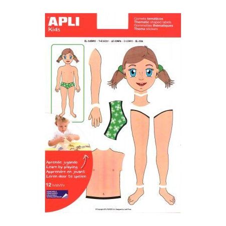 Achetez Pochette de 156 gommettes corps repositionnables 11928 APLI KIDS APLI pas cher sur Ma Rentrî.