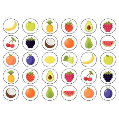 Achetez Rouleau de 900 gommettes fruits assorties 19714 APLI KIDS APLI pas cher sur Ma Rentrée Scol..
