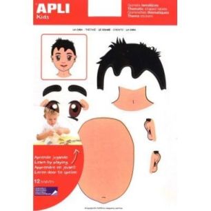 Achetez Pochette de 144 gommettes visage repositionnables 11927 APLI KIDS APLI pas cher sur Ma Rentr..