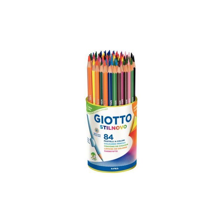 Pot de 84 crayons de couleur Stilnovo assortis F51650000 STILNOVO GIOTTO