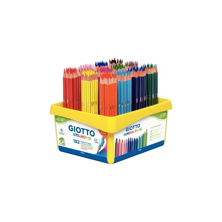 Classpack de 192 crayons de couleur Stilnovo assortis F52340000 STILNOVO GIOTTO