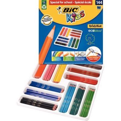 Achetez Boîte Classpack de 144 crayons de couleur Évolution couleurs assorties 8878301 EVOLUTION B..