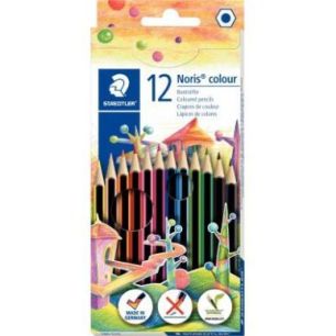 Achetez Etui de 12 crayons de couleur Noris colour 185 couleurs assortis 185 C12 NORIS STAEDTLER pas..