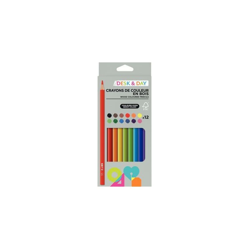 Achetez Etui de 12 crayons de couleurs assorties FCG000092 JPC pas cher sur Ma Rentrée Scolaire Achetez Etui de 12 crayons de couleurs assorties FCG000092 JPC pas cher sur Ma Rentrée Scolaire