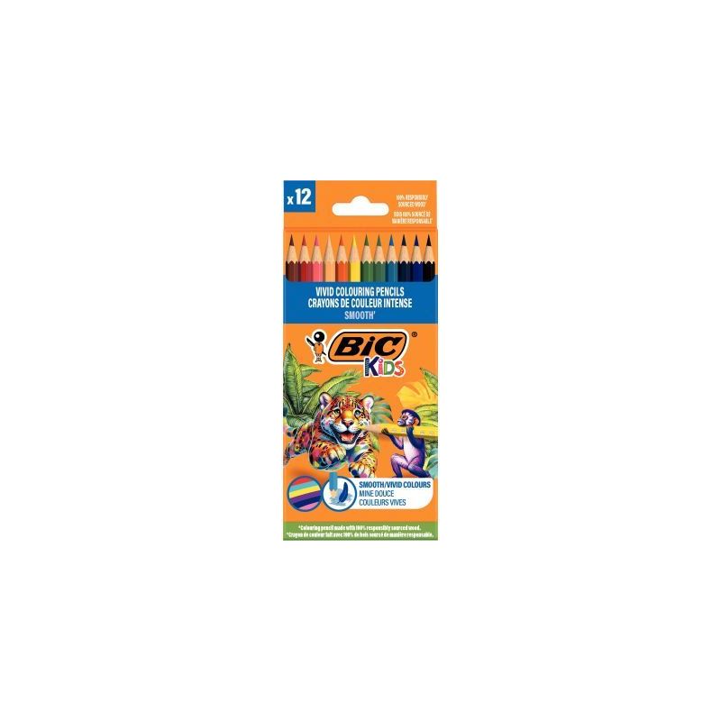 Achetez Etui de 12 crayons de couleur Smooth assortis 525786 BIC pas cher sur Ma Rentrée Scolaire Achetez Etui de 12 crayons de couleur Smooth assortis 525786 BIC pas cher sur Ma Rentrée Scolaire