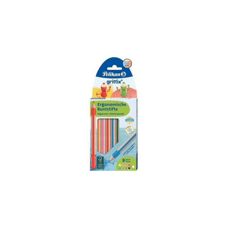 Achetez Etui de 9 crayons de couleurs Griffix assortis 300000362 PELIKAN pas cher sur Ma Rentrée Sc.. Achetez Etui de 9 crayons de couleurs Griffix assortis 300000362 PELIKAN pas cher sur Ma Rentrée Sc..