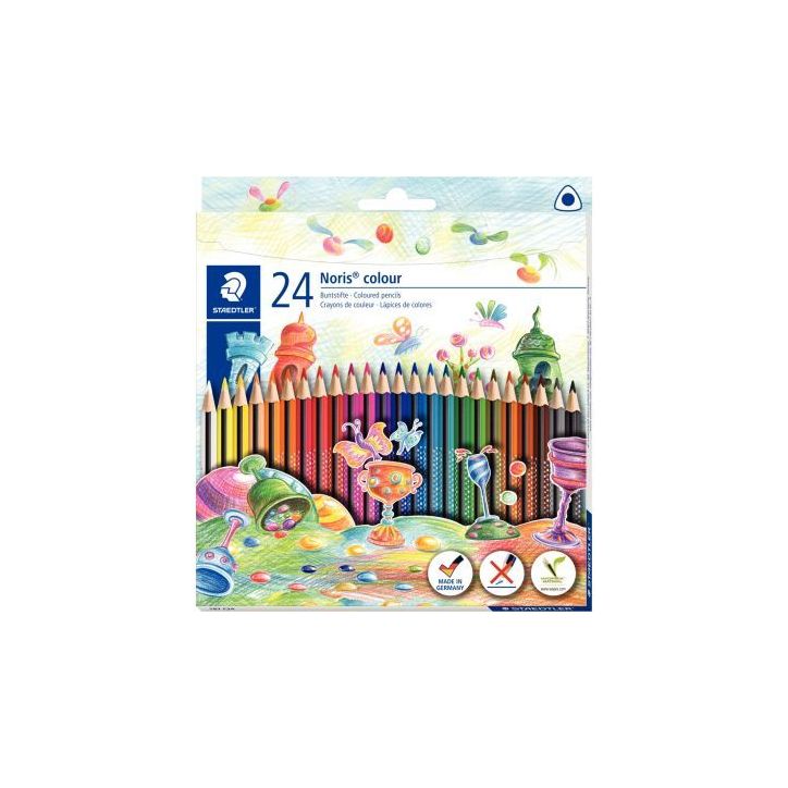 Etui de 24 crayons de couleur Noris colour triangulaire couleurs assorties 187 C24 NORIS STAEDTLER