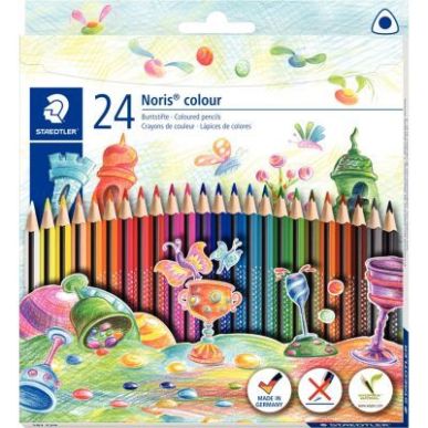 Achetez Etui de 24 crayons de couleur Noris colour triangulaire couleurs assorties 187 C24 NORIS STA..