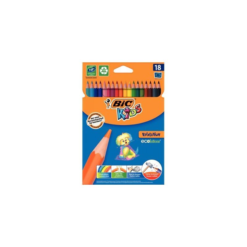 Achetez Etui de 18 crayons de couleurs Évolution assortis 9375133 EVOLUTION BIC pas cher sur Ma Ren.. Achetez Etui de 18 crayons de couleurs Évolution assortis 9375133 EVOLUTION BIC pas cher sur Ma Ren..