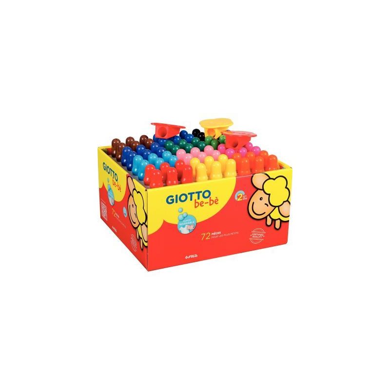Achetez Maxi classpack de 72 crayons de couleur maxi bébé F525400 GIOTTO BEB GIOTTO pas cher sur M..