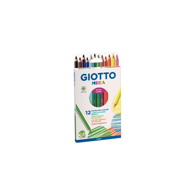 Achetez Etui de 12 crayons de couleur hexagonaux Giotto Mega mine diamètre 5,5mm F225600 GIOTTO pas.. Achetez Etui de 12 crayons de couleur hexagonaux Giotto Mega mine diamètre 5,5mm F225600 GIOTTO pas..