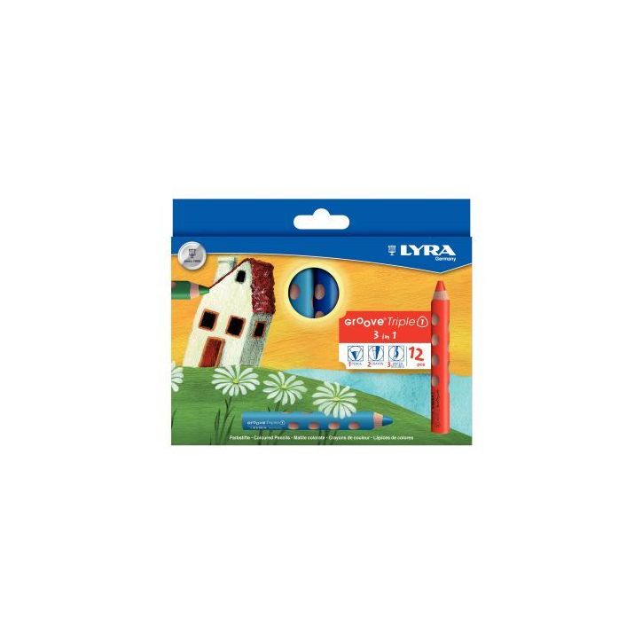 Etui de 12 crayons de couleur gros module L3831120 LYRA