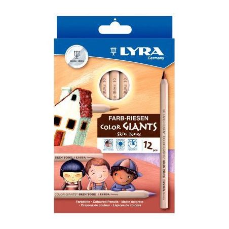 Achetez Etui 12 crayons de couleurs assorties gros module L3931124 LYRA pas cher sur Ma Rentrée Sco..