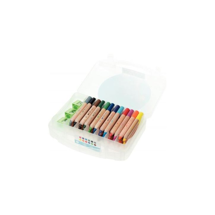 Boîte de 36 crayons de couleur First + 3 tailles-crayons 1614036 EAGLE KREA