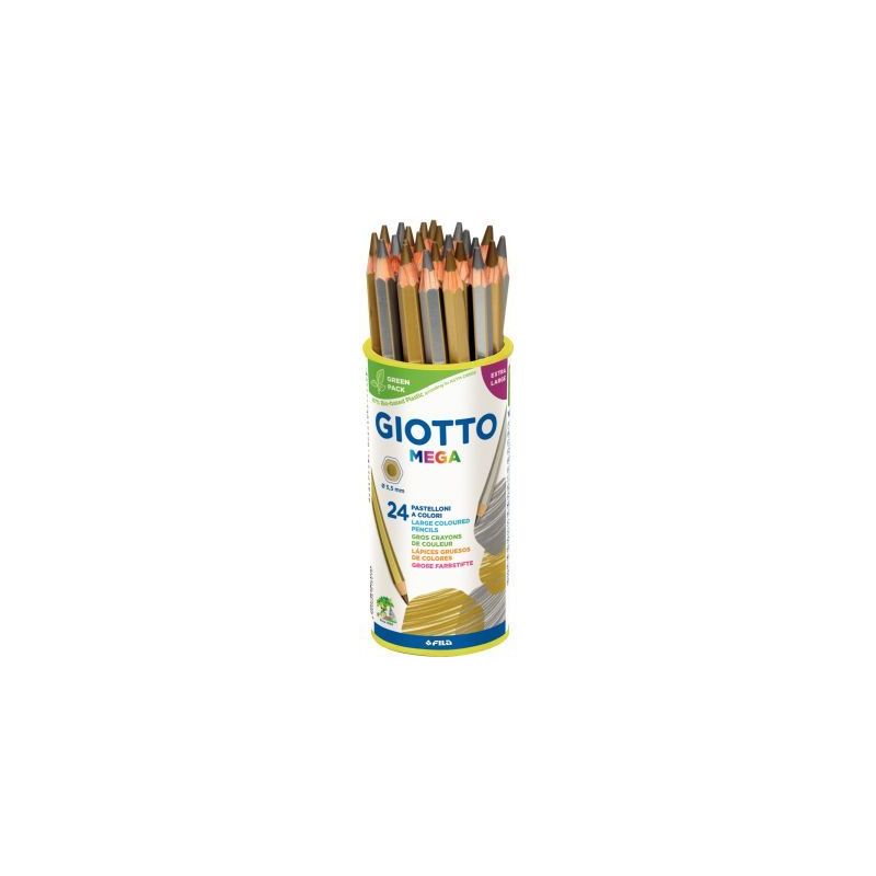 Achetez Pot de 24 crayons de couleur or et argent F518000 GIOTTO pas cher sur Ma Rentrée Scolaire