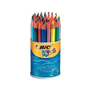 Achetez Pot de 48 crayons de couleur Évolution triangulaire pointe moyenne 8297362 EVOLUTION BIC pa..