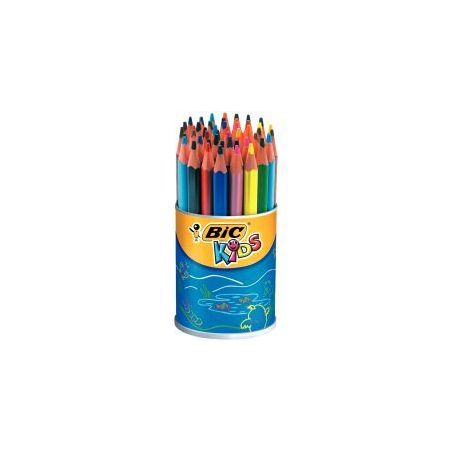 Achetez Pot de 48 crayons de couleur Évolution triangulaire pointe moyenne 8297362 EVOLUTION BIC pa..