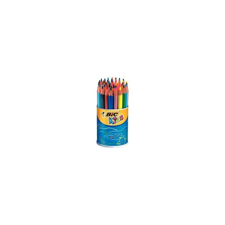 Pot de 48 crayons de couleur Évolution triangulaire pointe moyenne 8297362 EVOLUTION BIC