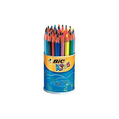 Achetez Pot de 48 crayons de couleur Évolution triangulaire pointe moyenne 8297362 EVOLUTION BIC pa..