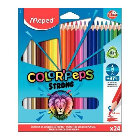Achetez Pochette de 24 crayons de couleur Color'peps 862724 MAPED pas cher sur Ma Rentrée Scolaire