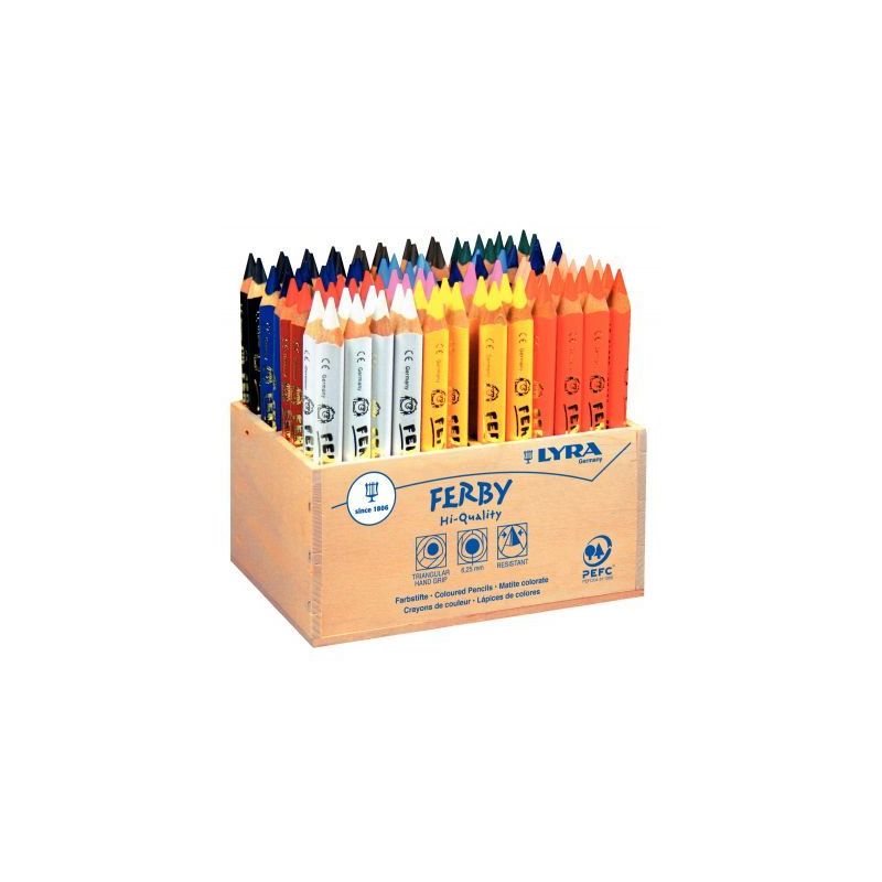 Achetez Boîte de 96 crayons de couleur Ferby triangulaires 12 cm corps verni L3622960 FERBY LYRA pa.. Achetez Boîte de 96 crayons de couleur Ferby triangulaires 12 cm corps verni L3622960 FERBY LYRA pa..
