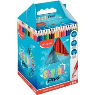 Achetez Classpack de 144 crayons de couleur School'Peps 832004 MAPED pas cher sur Ma Rentrée Scolai..