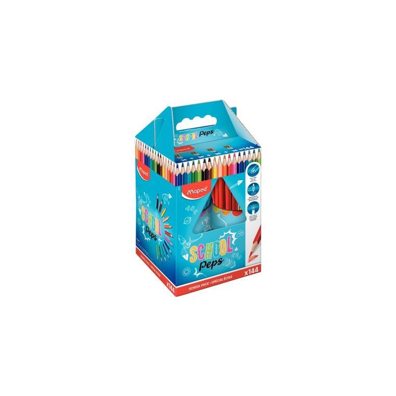 Achetez Classpack de 144 crayons de couleur School'Peps 832004 MAPED pas cher sur Ma Rentrée Scolai.. Achetez Classpack de 144 crayons de couleur School'Peps 832004 MAPED pas cher sur Ma Rentrée Scolai..