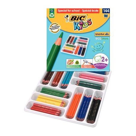 Achetez Boîte Classpack de 144 crayons de couleur Évolution triangulaires 887831 EVOLUTION BIC pas..