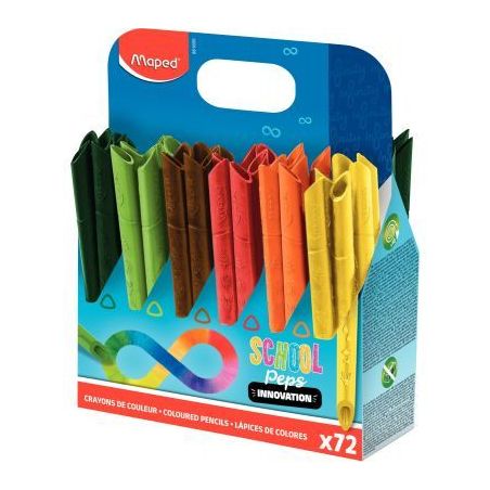 Achetez Classpack de 72 crayons de couleur School'peps Infinity 861605 MAPED pas cher sur Ma Rentré..