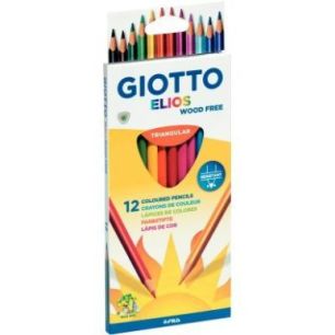 Achetez Etui de 12 crayons de couleur Elios  Wood Free  assortis F275800 GIOTTO pas cher sur Ma Rent..